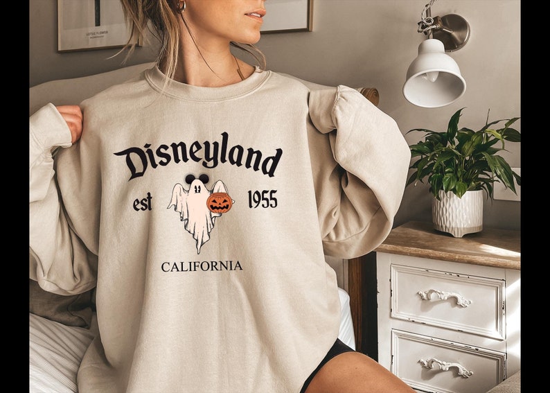 Disneyland Halloween Sweatshirt,Disneyland Sweatshirt,Halloween Shirt,Mickey Halloween Shirt,Disneyland Vacation Sweatshirt,Cute Ghost Shirt image 2