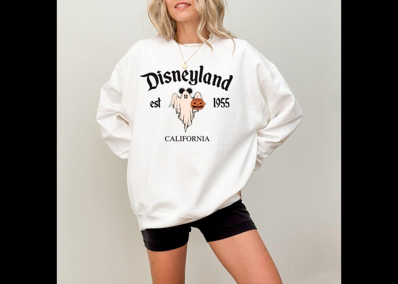 Disneyland Halloween Sweatshirt,Disneyland Sweatshirt,Halloween Shirt,Mickey Halloween Shirt,Disneyland Vacation Sweatshirt,Cute Ghost Shirt image 7