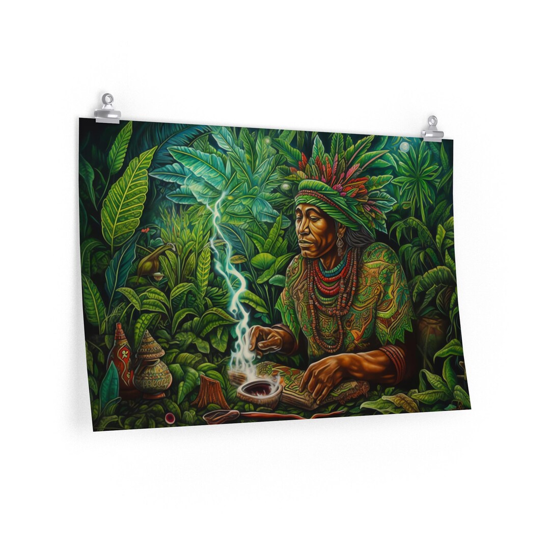Shaman Poster Painting Design for Adults Psychedelic Spiritual ...