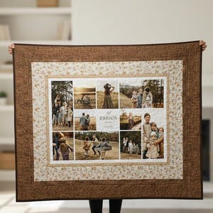 Photo Quilt Block Squares, Fabric Portrait Prints for Sewing Crafts Projects, Memory Blanket, Neckties, Ties, Pillows, Decoration, Gifts