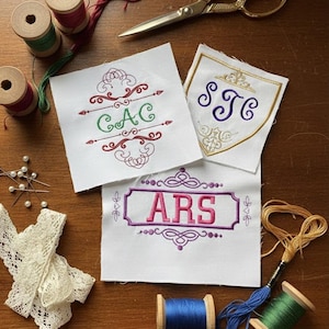 Custom Embroidered Patch Squares Fabric Sewing Crafts Projects, Memory Blankets, Pillows, Tote Bags, Personalized Quilt, Embroidery Monogram