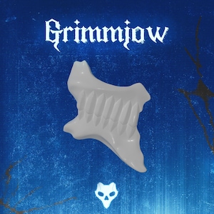 DIGITAL FILE, Grimmjow, skull mask, bleach inspired, STL.