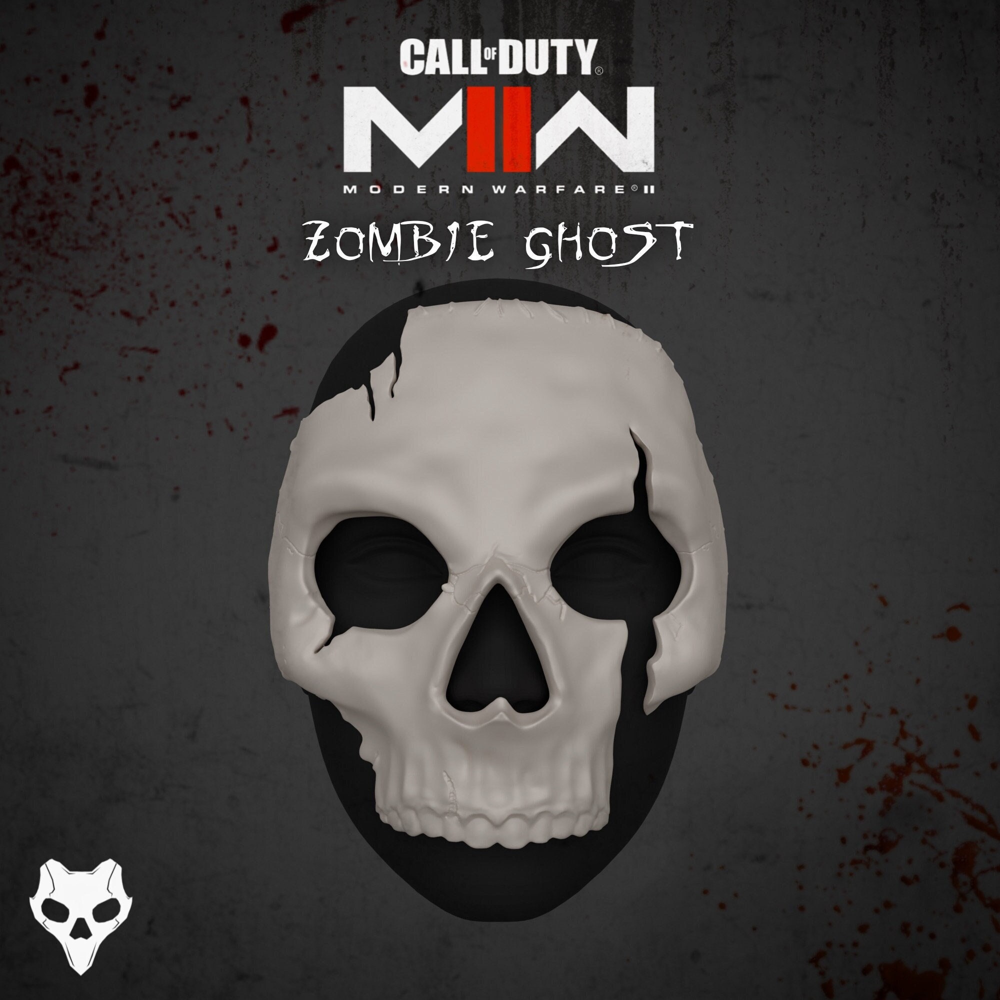 Game Call of Duty Simon Riley Ghost Skull Mask Full Face COD6