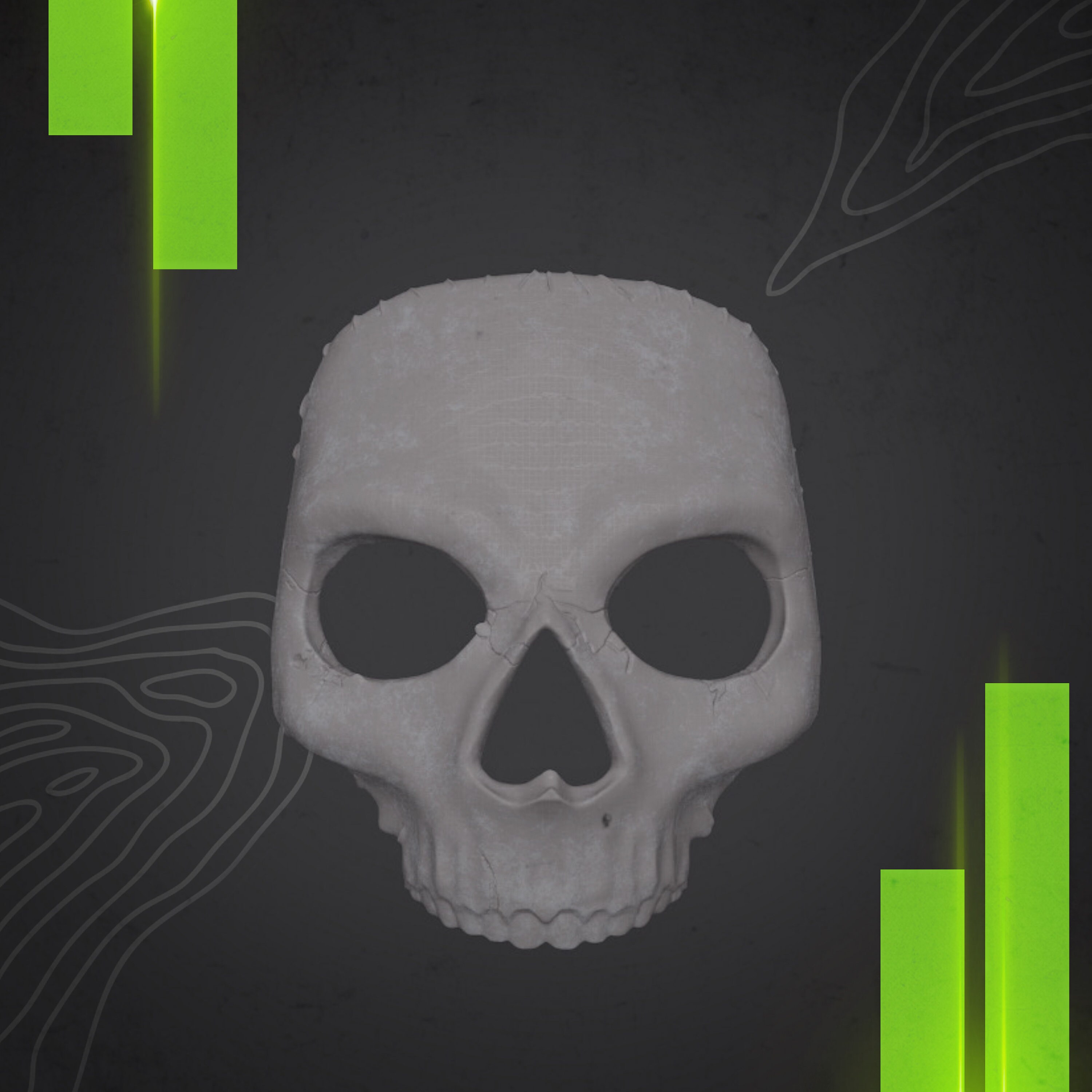 DIGITAL FILE Call of Duty MW2 Ghost Mask, Cosplay STL, Operator Mask ...