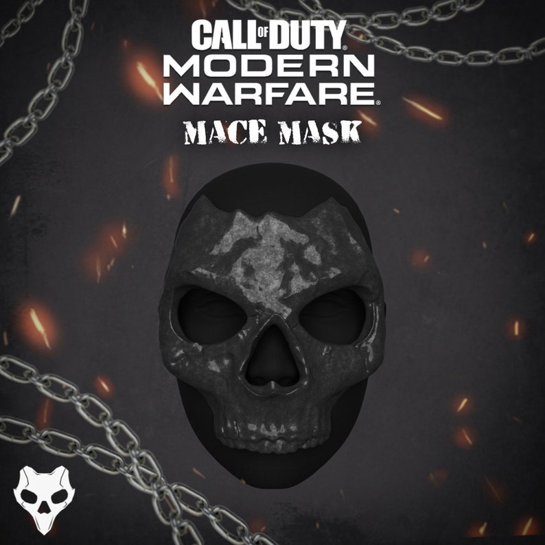 Call of Duty Modern Warfare Mace Ghost Operator Mask STL File Etsy