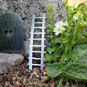 Fairy Garden Ladder | Outdoor Metal Fairy Miniature Accessories for Tree