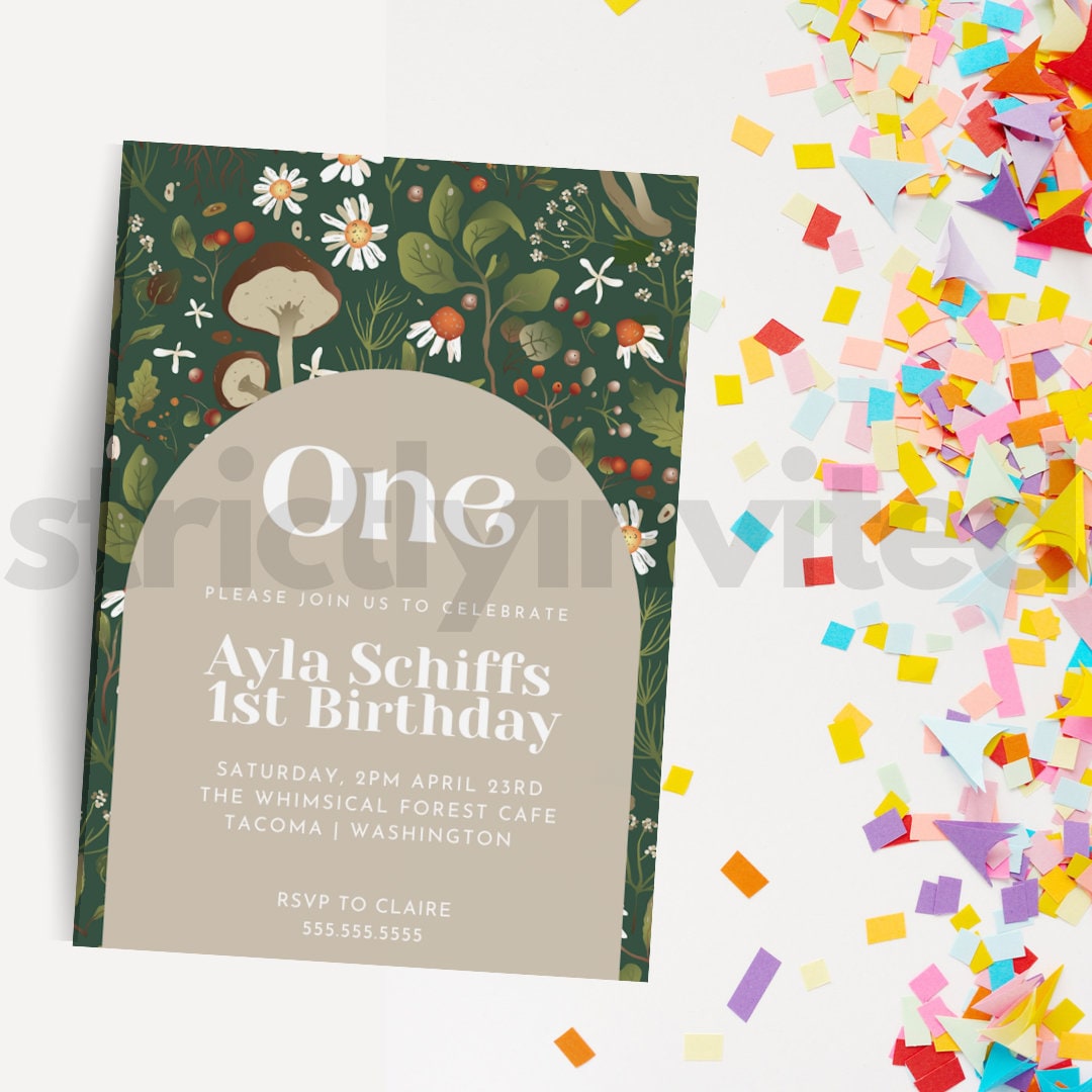 Editable Birthday Party Invitation, Birthday Party Template, Editable