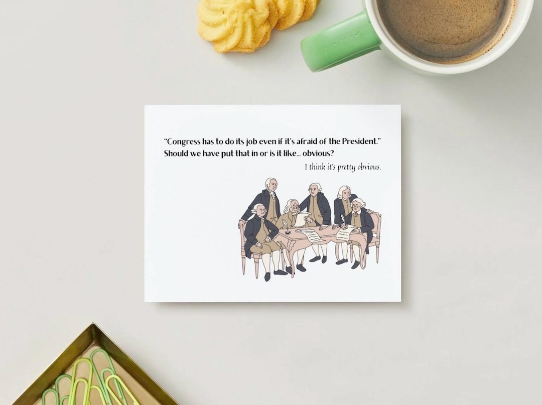It’s Pretty Obvious | Founders Theme Postcards to Congress | Funny ...