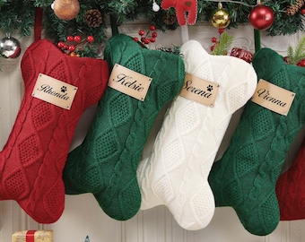 2025 Personalized Family Christmas Stocking, Custom Pet Christmas Stocking, Holiday Decor Stocking