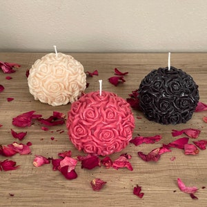 Rose Ball Candle