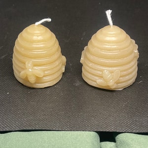 Medium Beehive Candle w/bee Accents