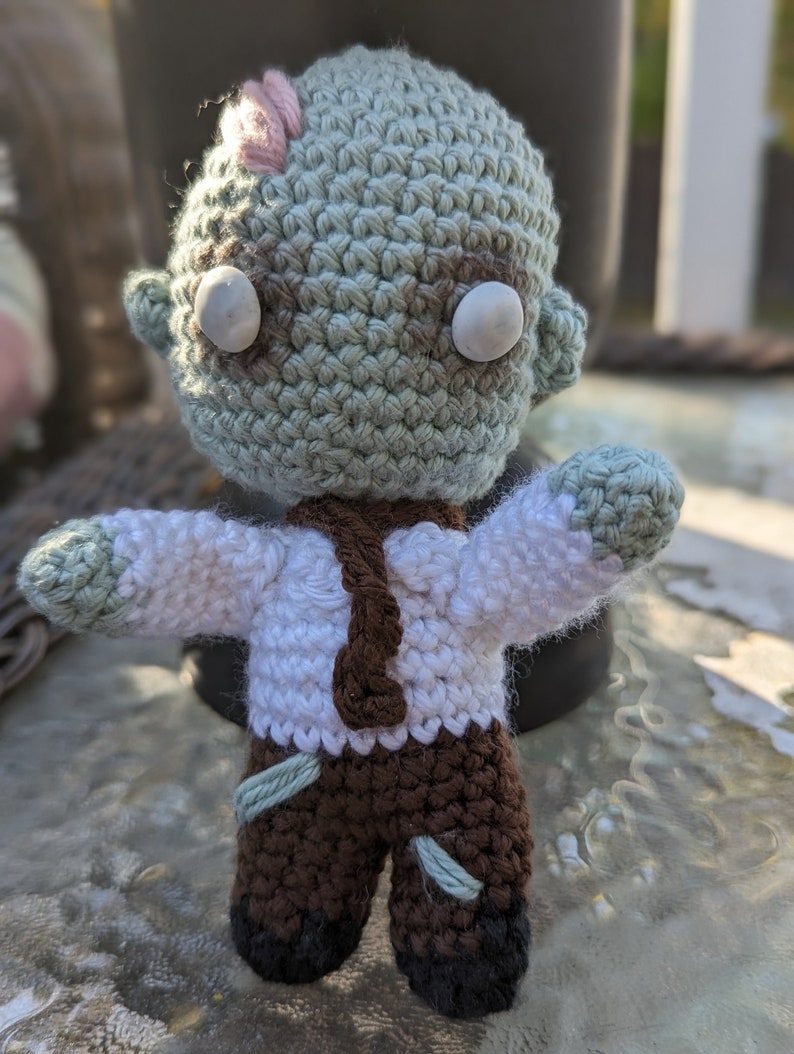 Zombie Plushie Stuffed Animal Cute Chibi Horror Toy Undead Etsy