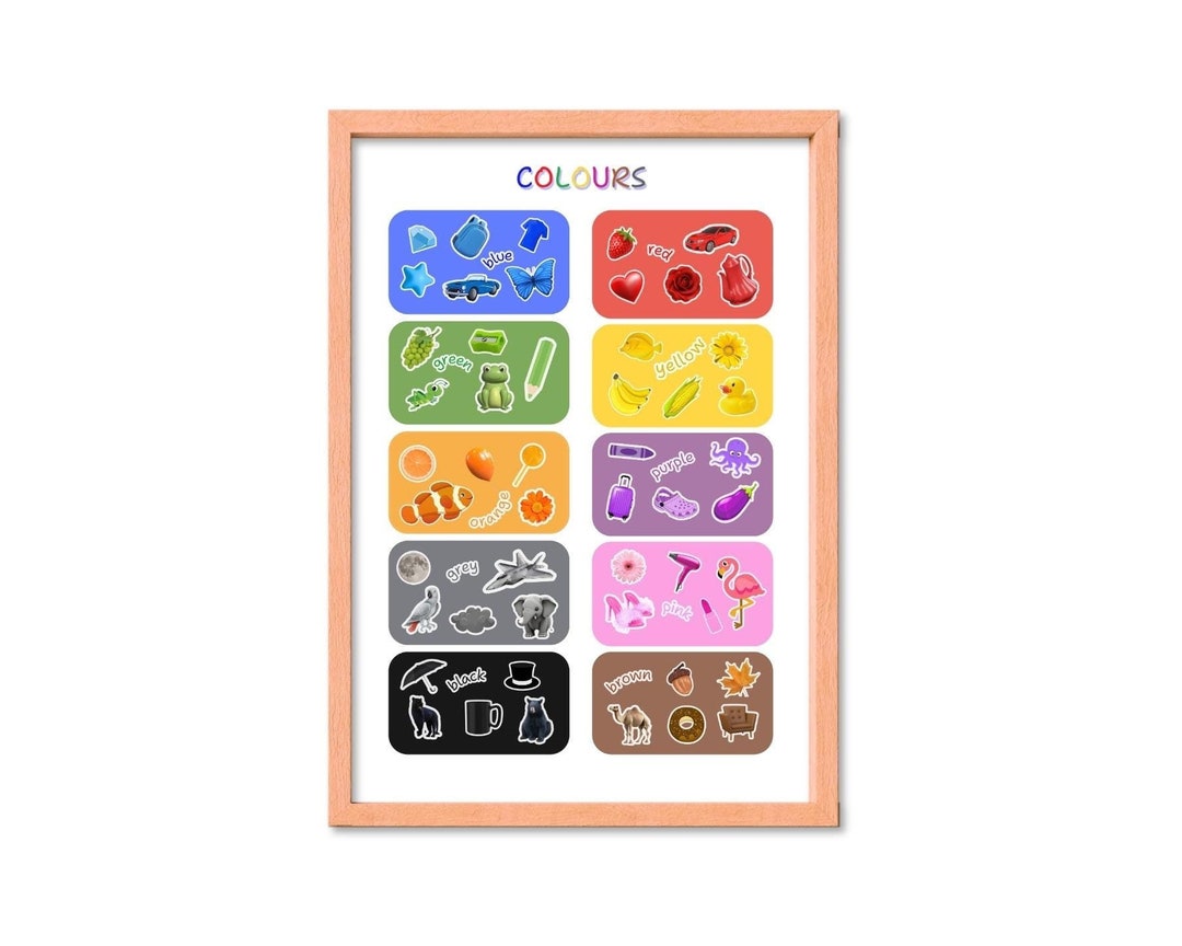 Colors Poster.pdf Colors Poster, Educational Posters, Kindergarten Poster, Classroom ...