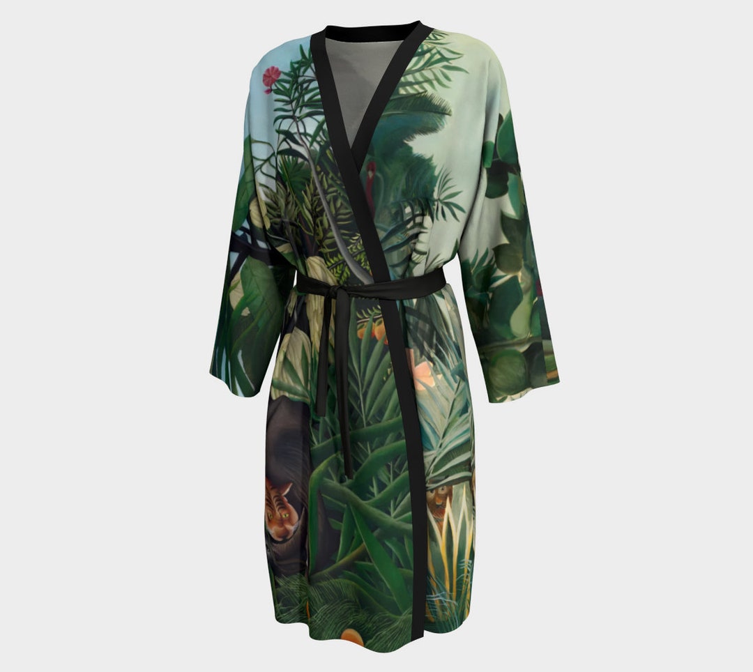 Silk Kimono Robehenri Douanier Rousseau Painting fight - Etsy