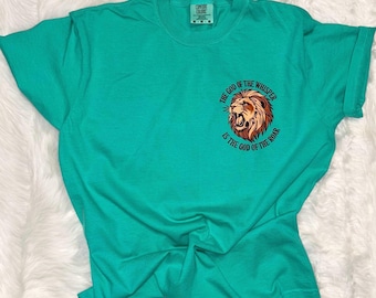 God of the Whisper God of the Roar Shirt – Christian Lion Tee | Brandon Lake Sevens inspiration tee | Comfort Colors Unisex Faith T-Shirt
