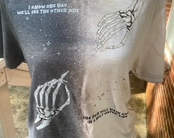 I am not okay Jelly Roll t-shirt | Christian shirt | skeleton tee | grunge style | bleached tshirt | Jesus apparel