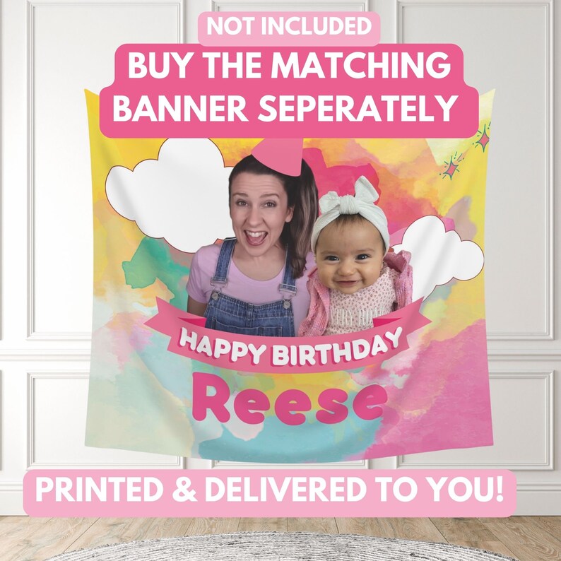 VIDEO Ms Rachel Animated Birthday Invitation in Pink Rainbow - Etsy