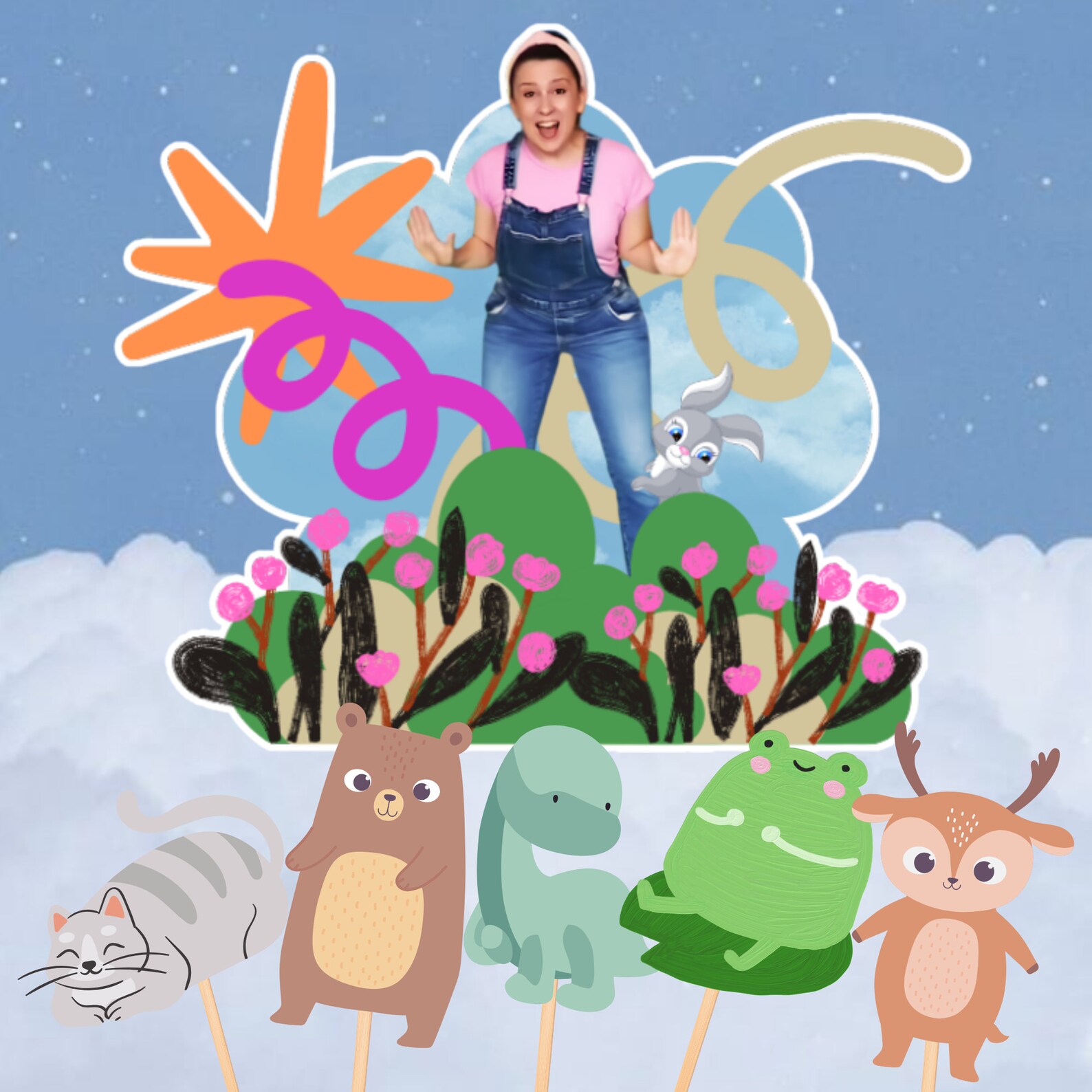 Ms. Rachel Cake Topper Download, Ms. Rachel Birthday, Party Decorations ...