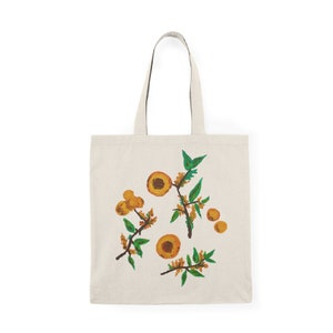 Custom Apricots Design Tote Bag - 100% Natural Cotton Canvas - Durable and Eco-friendly&quot;