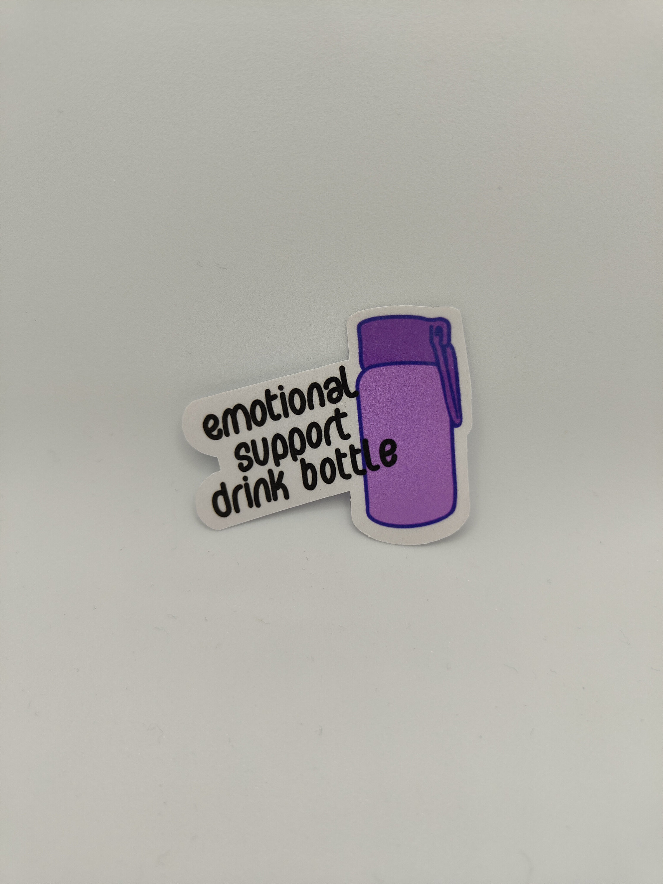 Emotional Support Water Bottle Sticker: Mental Health Reminder - Etsy ...