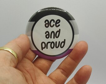 Asexual badge LGBTQIA+  ace pride asexual pride flag badges asexual pins diversity LGBTQIA+ pride awareness mental health be kind