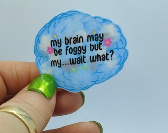 Brain Fog Sticker | Mental Health, Anxiety, Depression
