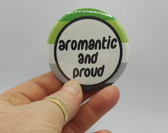 Aromantic Pride Pin: LGBTQIA+ Aromantic Flag Badge