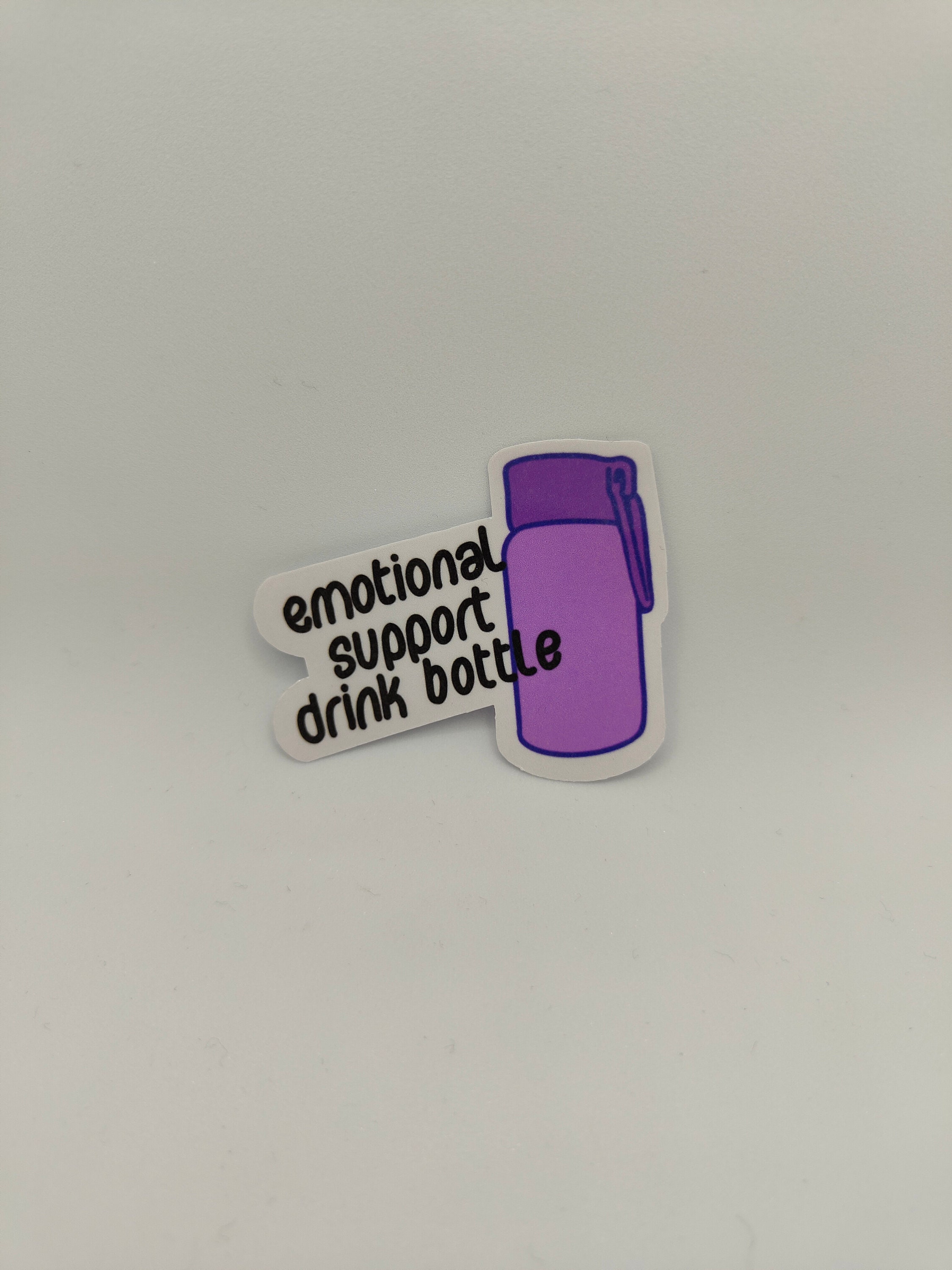 Emotional Support Water Bottle Sticker: Mental Health Reminder - Etsy ...