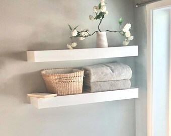 Planos de estanterías flotantes DIY / Estantes de pared fáciles de montar / PDF paso a paso / Para paneles de yeso y ladrillo / Medidas imperiales y métricas