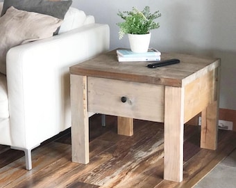 Planos de mesa auxiliar DIY / Mesita de noche moderna estilo granja (PDF)