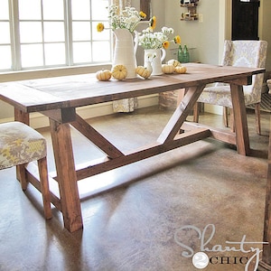 Dining Table Plans, Table Plans, Natural Wood Table, Indoor Table, Big Table, Family Table, Gorgeous Table, Dining Room