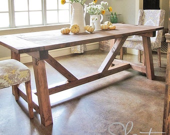Dining Table Plans, Table Plans, Natural Wood Table, Indoor Table, Big Table, Family Table, Gorgeous Table, Dining Room