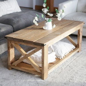 Farmhouse Coffee Tables Plans, DIY Farm House Furniture, Quality coffee table, Quality Furniture, Wooden Furniture, Indoor/Outdoor use table