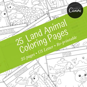 Animal Coloring Pages | Coloring Pages | Kids Coloring Pages | Printable Pdf | Downloadable Print To Color |