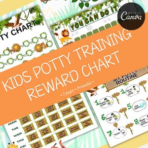 Potty Training Reward Chart | Printable Toddler Chart | Kids Toilet Training | Digital Download |
