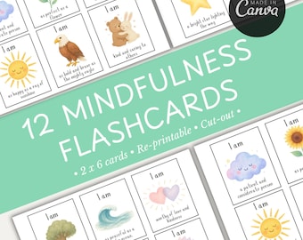 Tarjetas imprimibles de mindfulness: ejercicios de relajación y respiración