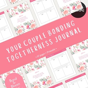 Couples Journal | Custom Engagement Gift | Couples Keepsake | Relationship Planner | Couples Workbook | Couples Journal Prompts |