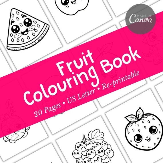 Lifetime Deal Overview of Funny Fruits - (PLR) Coloring Pack