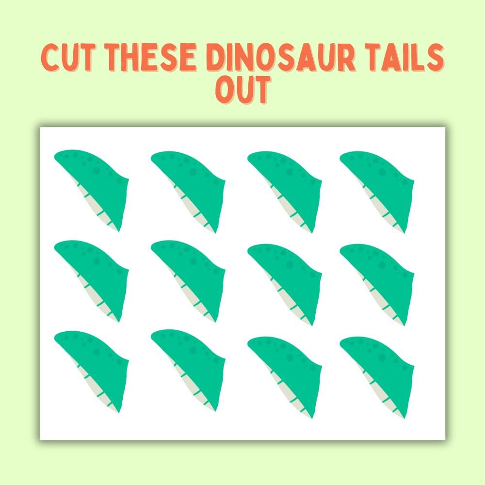Pin the Tail on the Dinosaur Kids Party Games - Etsy