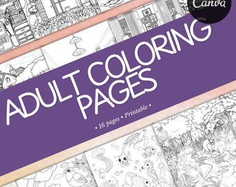 Adult Coloring Books | Printable Coloring Pages | Kids & Adult Coloring | Easy Printable Sheets |