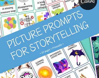 Storytelling Game: Creative Writing Prompts for Kids (Printable)