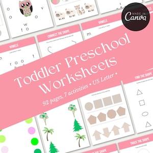 Printable Toddler Worksheets | Educational Activities for Kids | Fun Learning | Homeschool Activities |
