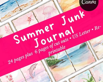 Summer Junk Journal | Summer Collage Pages | Summer Diary |