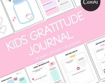 Kids Gratitude Journal: Printable Mindfulness Workbook (PDF Download)