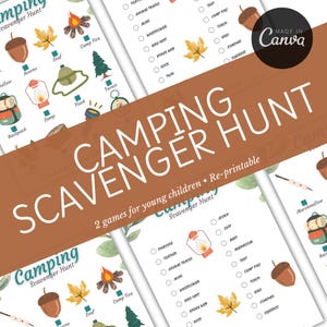 Camping Schnitzeljagd | Outdoor-Schatzsuche für Kinder | Familienaktivitäten | Sommerlager Spaß | Abenteuer Outdoor | Familienspiel |