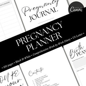 Journal de grossesse | Planificateur de grossesse | Cadeau pour nouvelle maman | Journal de grossesse | Souvenir de grossesse | Baby Shower | Journal d'une future maman |