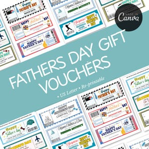 Vatertagskarten | Personalisierter Geschenkgutschein | Überraschung für Papa | Geschenk für Papa | Überraschungsgutschein |