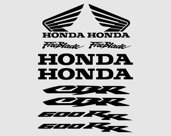 Set van 10 stickers Honda CBR 600RR