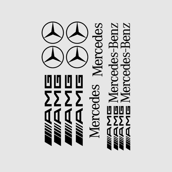Kit of 16 Mercedes-Benz stickers