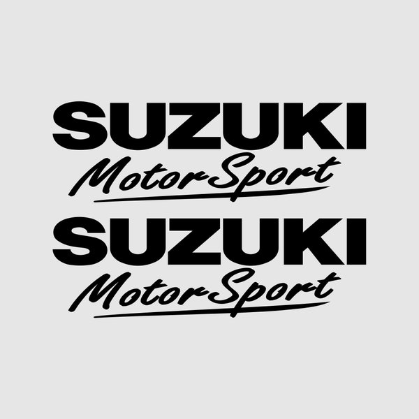 2 Stickers Suzuki Motor Sport